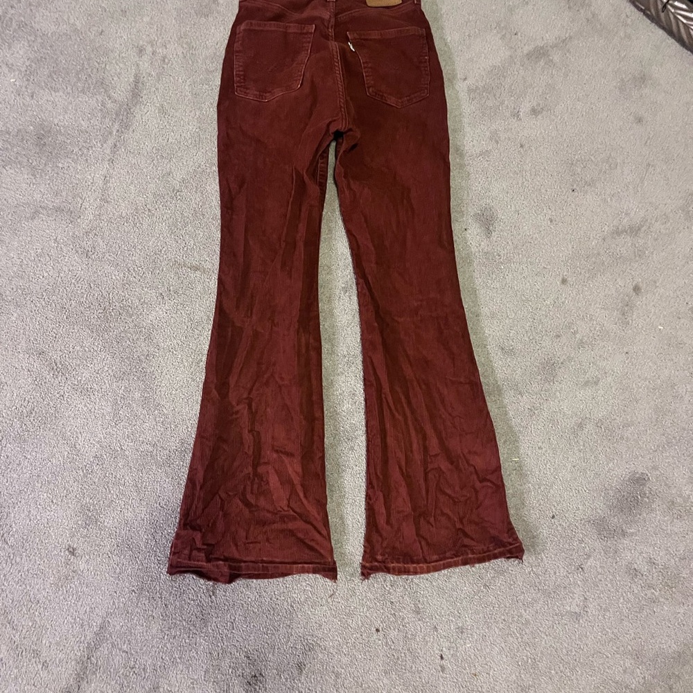 Levis Flared Burgundy Corduroy Pants - Picture 5 of 6